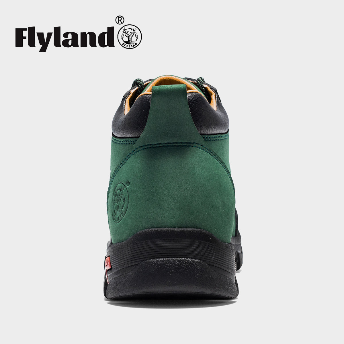 FLYLAND Men's Casual Leather Shoes Chukka Ankle Boots Handmade Fashion Shoes Non Slip Breathable Comfortable Mid Top for Driving Walking Outdoor