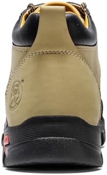 FLYLAND Men's Casual Leather Shoes Chukka Ankle Boots Handmade Fashion Shoes Non Slip Breathable Comfortable Mid Top for Driving Walking Outdoor