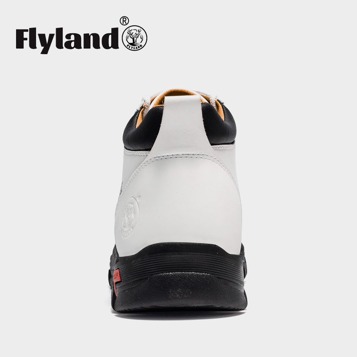 FLYLAND Men's Casual Leather Shoes Chukka Ankle Boots Handmade Fashion Shoes Non Slip Breathable Comfortable Mid Top for Driving Walking Outdoor