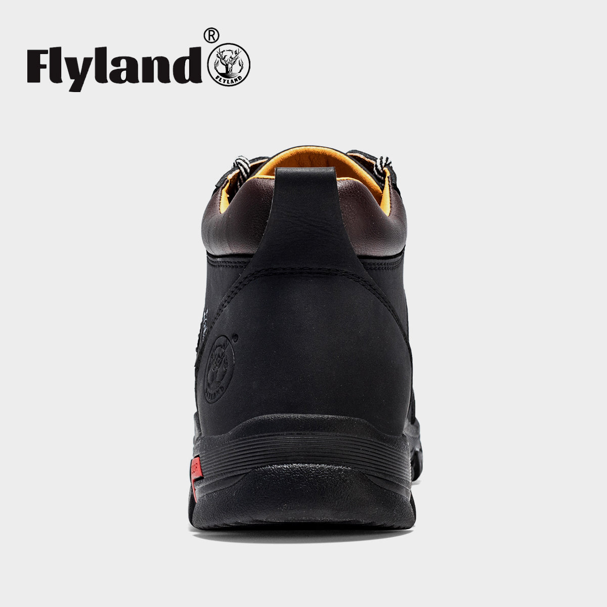 FLYLAND Men's Casual Leather Shoes Chukka Ankle Boots Handmade Fashion Shoes Non Slip Breathable Comfortable Mid Top for Driving Walking Outdoor