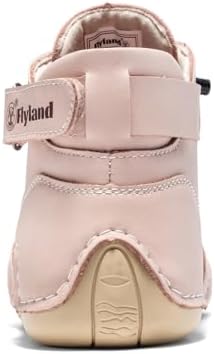 FLYLAND Women's Casual Leather Fashion Sneakers Handmade Ankle Chukka Boots Lightweight Slip-On Loafers Walking Driving Shoes