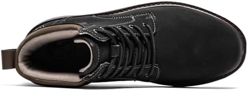 FLYLAND Men's Fashion Sneaker Chukka Boots Lace Up Leather Ankle Dress Boot Lightweight Non-Slip Walking Shoes