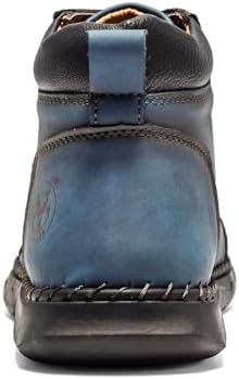 FLYLAND Men's Casual Leather Fashion Sneakers Ankle Chukka Boots Handmade Lightweight Loafers Mid-top Dress Boots Walking Driving Shoes