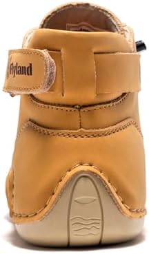FLYLAND Women's Casual Leather Fashion Sneakers Handmade Ankle Chukka Boots Lightweight Slip-On Loafers Walking Driving Shoes