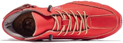 FLYLAND Women's Casual Leather Fashion Sneakers Handmade Ankle Chukka Boots Lightweight Slip-On Loafers Walking Driving Shoes