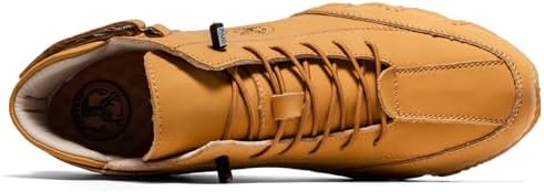 FLYLAND Women's Casual Leather Fashion Sneakers Handmade Ankle Chukka Boots Lightweight Slip-On Loafers Walking Driving Shoes