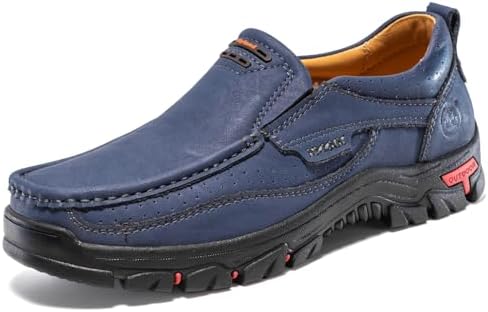 FLYLAND Basic 1.0 Men's Fashion Loafers Vintage Classical Leather Ankle Boots Handmade Chukka Boots Daily Casual Work Office Shoes Driving Shoes