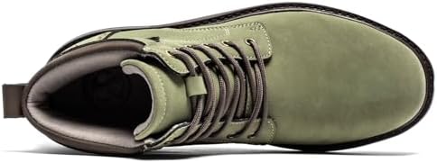 FLYLAND Men's Fashion Sneaker Chukka Boots Lace Up Leather Ankle Dress Boot Lightweight Non-Slip Walking Shoes