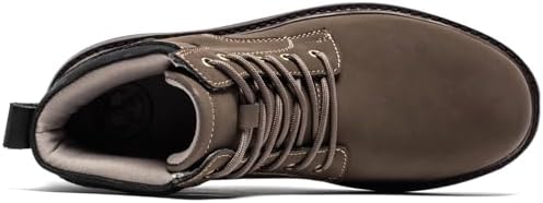 FLYLAND Men's Fashion Sneaker Chukka Boots Lace Up Leather Ankle Dress Boot Lightweight Non-Slip Walking Shoes
