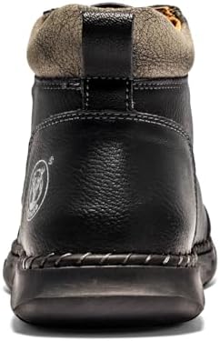 FLYLAND Men's Casual Leather Fashion Sneakers Ankle Chukka Boots Handmade Lightweight Loafers Mid-top Dress Boots Walking Driving Shoes
